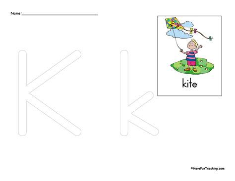 Letter K Tracing Alphabet Worksheets 693696 Vector Art At Premium