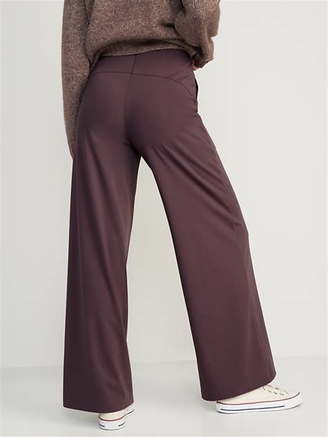 High Waisted Powersoft Wide Leg Pants For Women Old Navy
