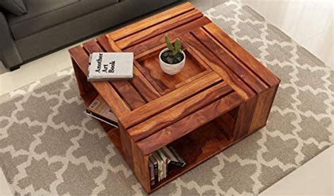 Buy Radhika Furniture Sheesham Wood Coffee Table For Living Room