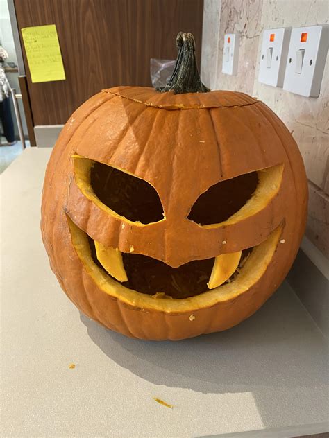 Pumpkin I Carved Based Off Of Sinister P For Halloween Rroblox