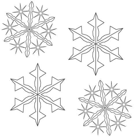 Print out the file on white a4 or letter size paper. Snowflake coloring pages | The Sun Flower Pages