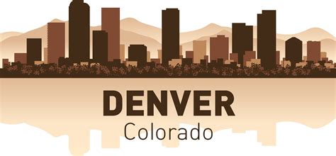 Denver Skyline Free Vector Cdr Download