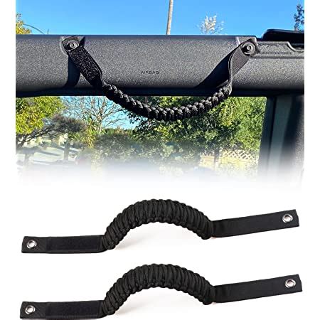 Amazon Yonufi For Bronco Grab Handles Roll Bar Leather