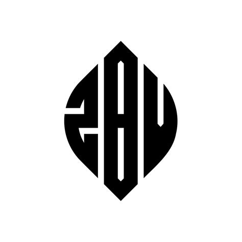 Zbv Circle Letter Logo Design With Circle And Ellipse Shape Zbv