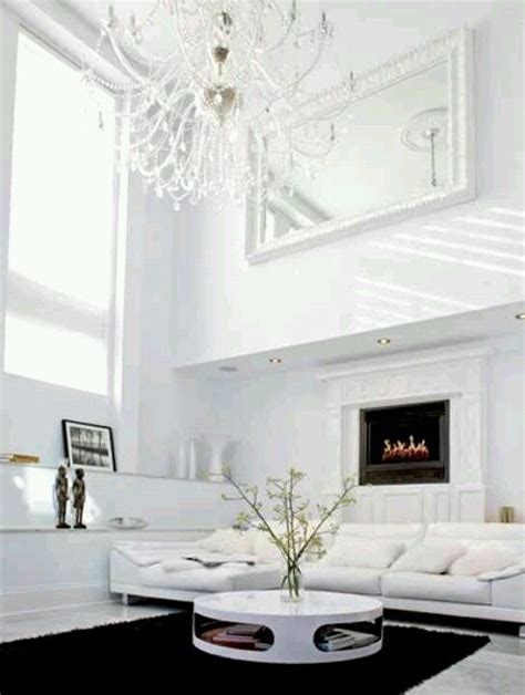 Elegant White Living Room Sala Branca Design De Casa Decoração Em