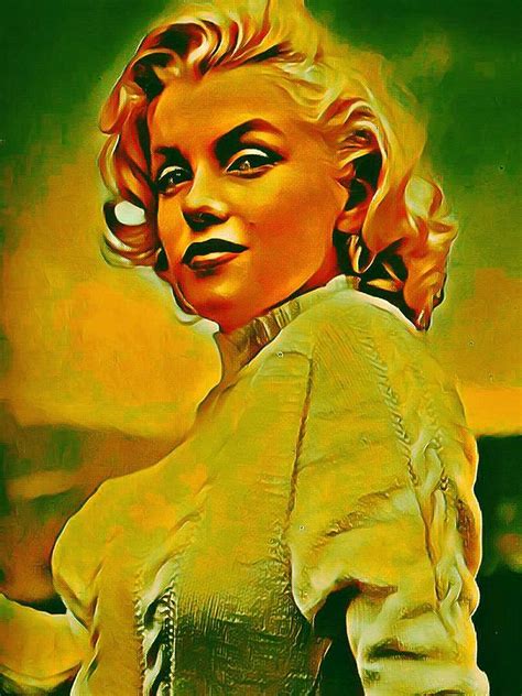 Marilyn Monroe Portrait Digital Art By Francesca Mungo Fine Art America