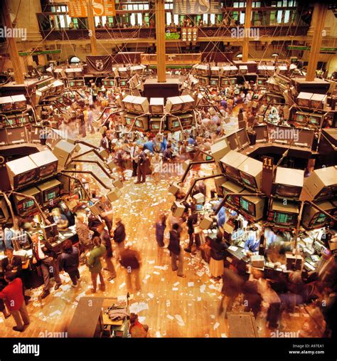Financial Trading Floor Of The New York Stock Exchange New York