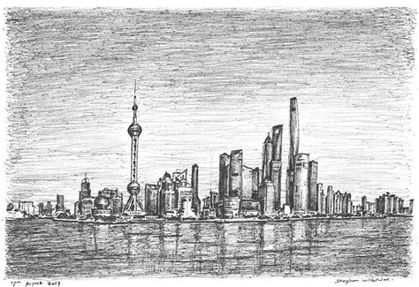 Buy Prints Of Shanghai Skyline City Art