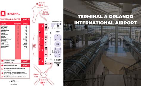 Terminal A Mco Orlando International Airport Map