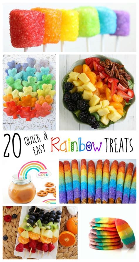 20 Quick And Easy Rainbow Treats Endlessly Inspired
