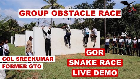 Group Obstacle Race Gor Live Demo Conducted By Col Sreekumar Former