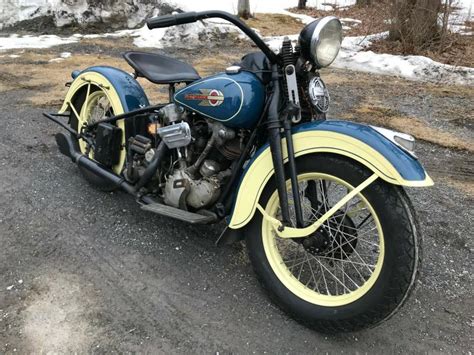 Fenders are vl style with a beehive tail light. 1936 Harley-Davidson EL Knucklehead Original Vintage ...