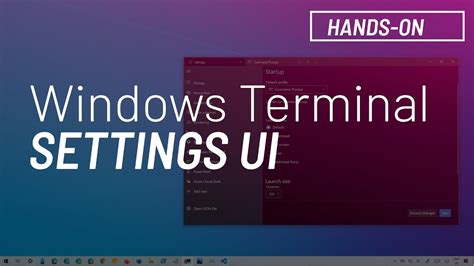 Windows Terminal New Settings Ui Demo Youtube