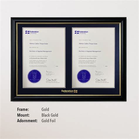 Double Certificate Frame R And J Framing And Plaques