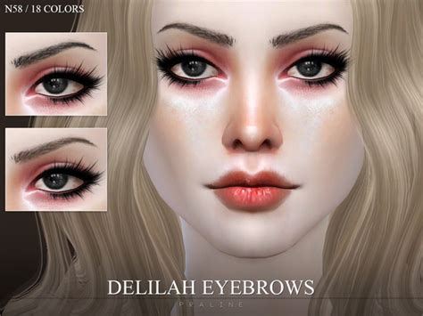 Pralinesims Delilah Eyebrows N58 Sims 4 Cc Eyes Sims 4 Cc Skin