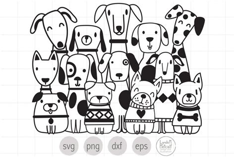 Many Dogs Svg Cut File For Cricut Dog Clipart 900529