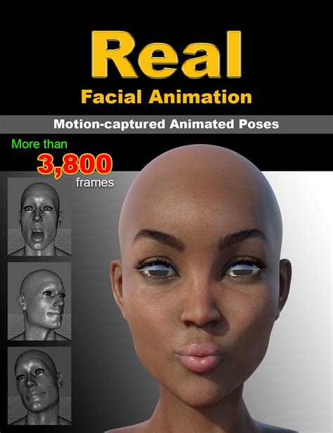 real facial animation for genesis 8 males s and female s daz 3d