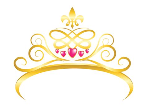 Gold Princess Crown Vector Art Png Luxury Gold Princess Crown With