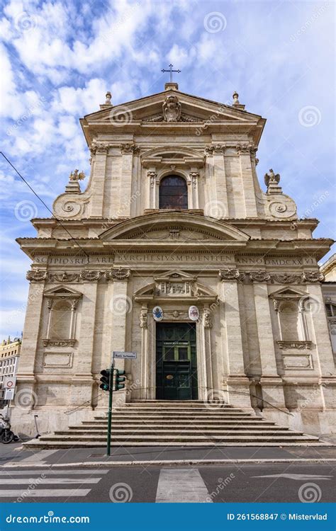 Santa Maria Della Vittoria Church In Rome Italy Stock Image Image Of