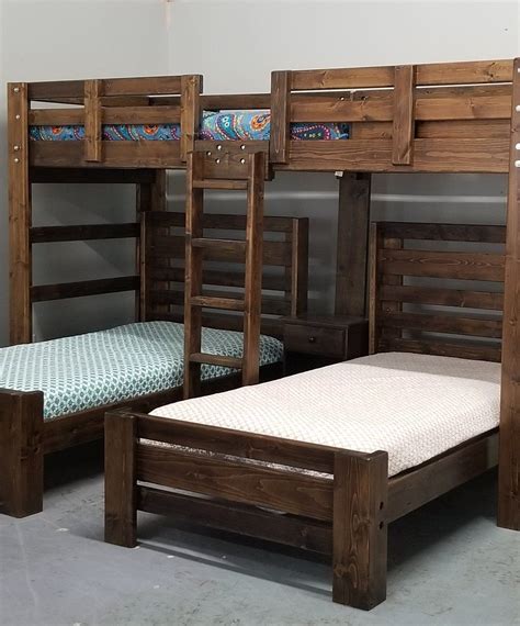 Luna Custom Triple Bunk Bed Diy Bunk Bed Bunk Bed Sets Bunk Bed Plans