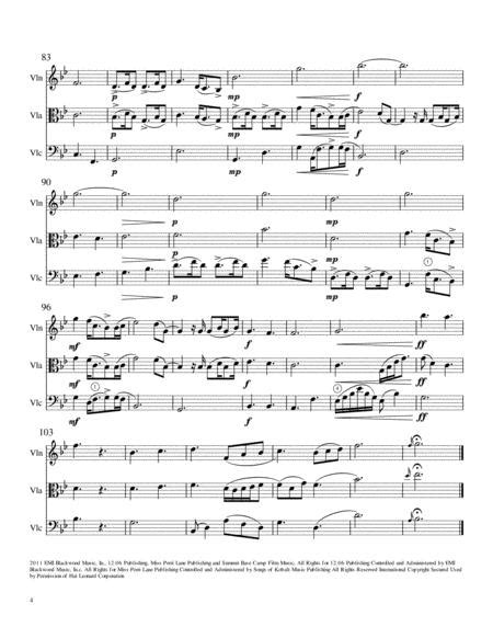 A Thousand Years For Violin Viola Cello Trio Sheet Music Pdf Download