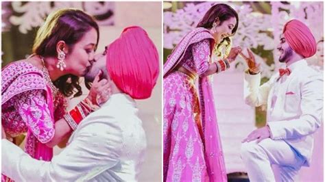 Neha Kakkar And Rohanpreet Singh Seal It With A Kiss Singer Shares New