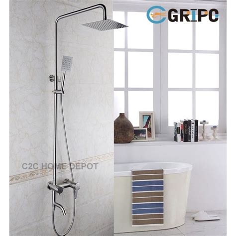 Gripo Sus304 Stainless Bath Shower Set Mixer Hot And Cold Matte Finish