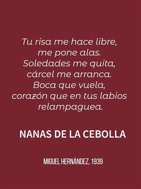 Nanas De La Cebolla Miguel Hernandez Poemas Poemas Miguel