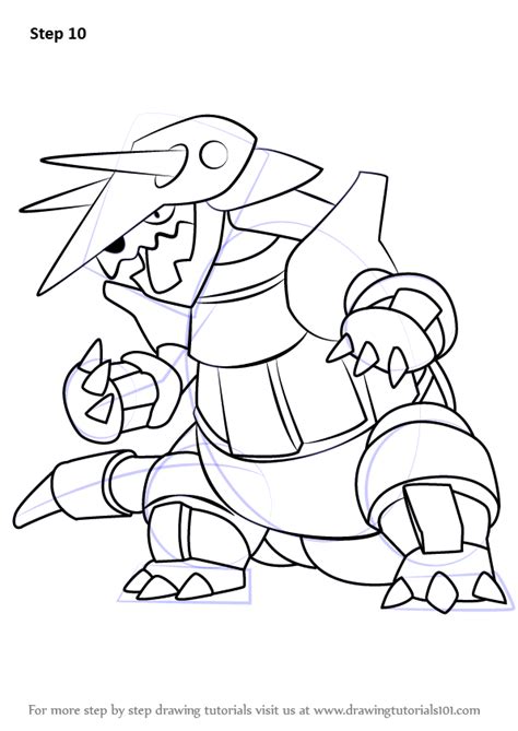 Aggron Pokemon Coloring Page Coloring Pages