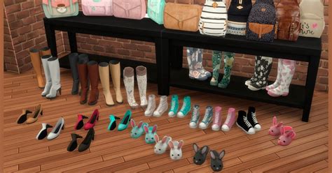 Shoes And Bags Clutter The Sims 4 Custom Content Dopecherryblossomheart