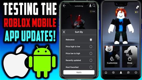 Roblox Mobile App New Updates Android And Ios Youtube