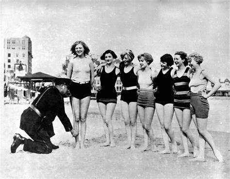 did you know in the 1920s police could arrest women for exposing their legs in one piece