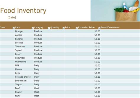 Food Cost And Inventory Spreadsheet Khairilmazri Intended For Food