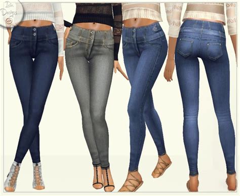 The Sims Resource ~high Waisted Skiny Jeans~