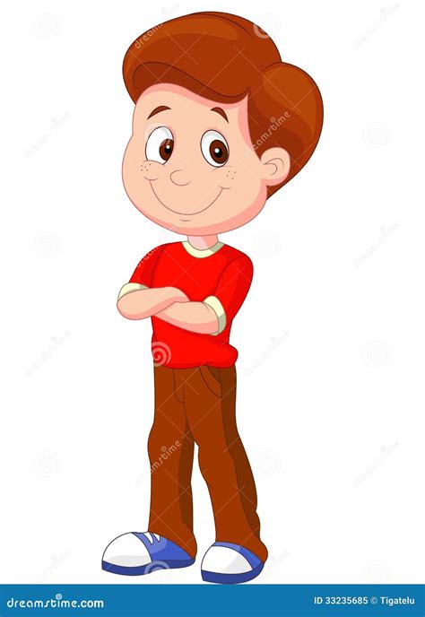 Cartoon Man Standing In An Apron And With A Pipe In His Hand Vector