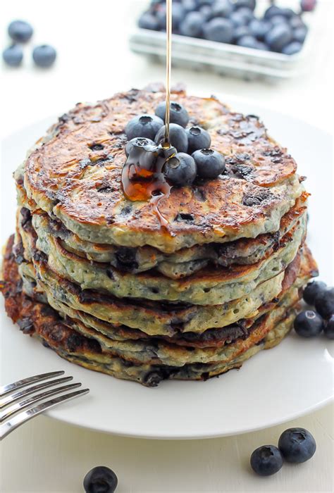 Blueberry Cottage Cheese Pancakes Baker By Nature