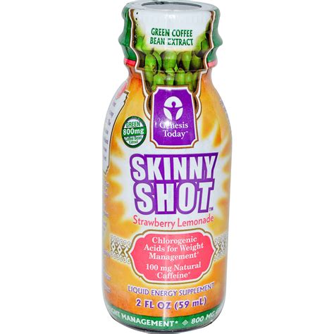 Genesis Today Skinny Shot Strawberry Lemonade Liquid Energy