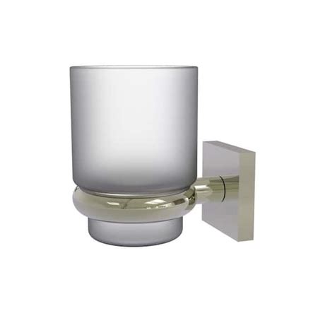 allied brass montero collection wall mounted tumbler holder in polished nickel mt 66 pni the