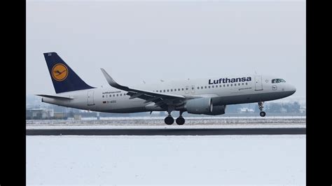 Lufthansa A320 Sharklets Takeoff At Linz Airport Lnzlowl Youtube