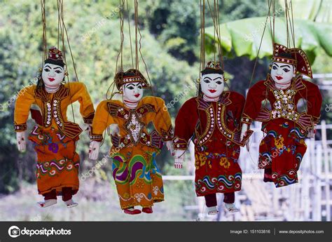 Títeres De Cuerda Myanmar Tradición Muñecas Fotografía De Stock