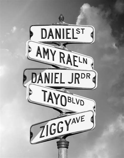 Personalized Street Signs Digital Photo You Print And Frame Etsy