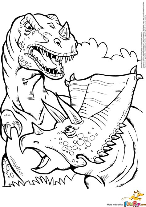 Kleurplaat Jurassic World T Rex