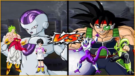 Dbz Bt3 Frieza Videl And Lssj Broly Vs Bardock Android 16 And Final