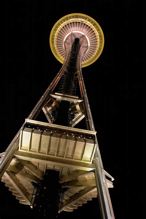 Seattle Space Needle At Night Photograph By David Smith Fine Art America