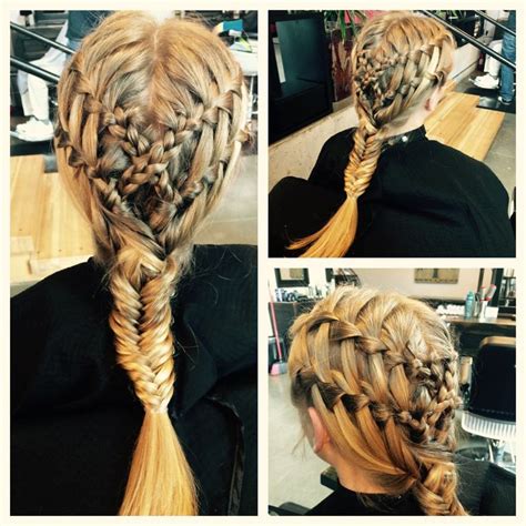 Double Waterfalls Into A Fishtail Braid Hair Styles Fish Tail Braid