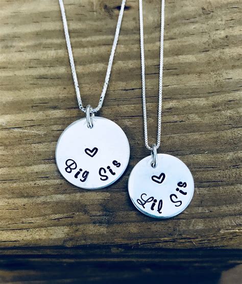 Sister T Sister Necklace Matching Necklace Set New Etsy Uk