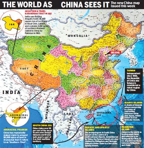 China Unveils Map Annexing Indian Territory On 60th Anniversary Of