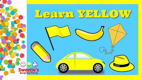 Learn The Color Yellow Preschool And Toddler Learning Learn English