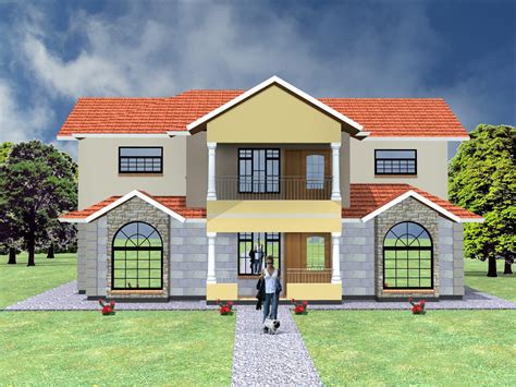 4 Bedroom Maisonette House Plans Kenya Hpd Consult