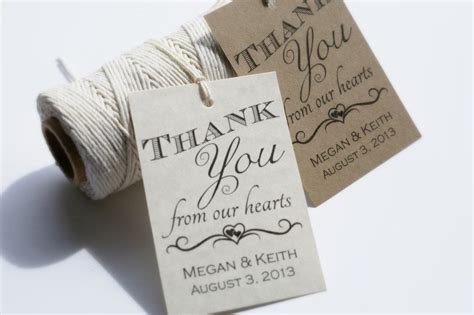 Printable Wedding Favor Tags Diy Thank You Tags By Eventprintables